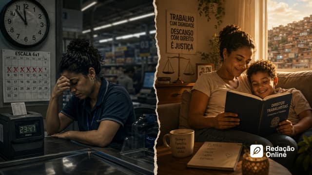 O fim da escala 6x1 e o direito ao descanso no Brasil | Tema de redação - Artigo do blog Redação Online