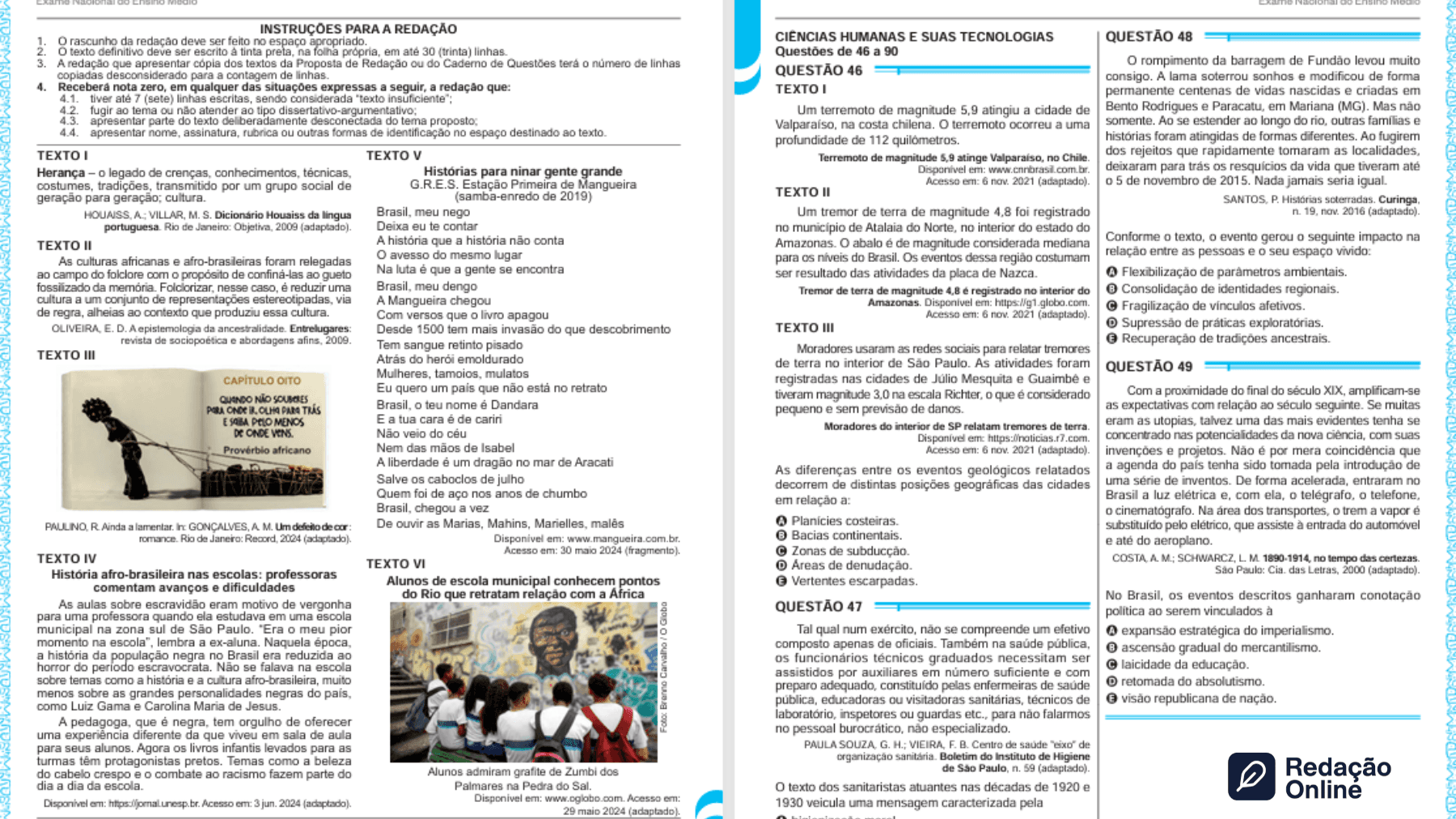 Onde fica a proposta de redação do ENEM? Entenda a estrutura completa antes da prova