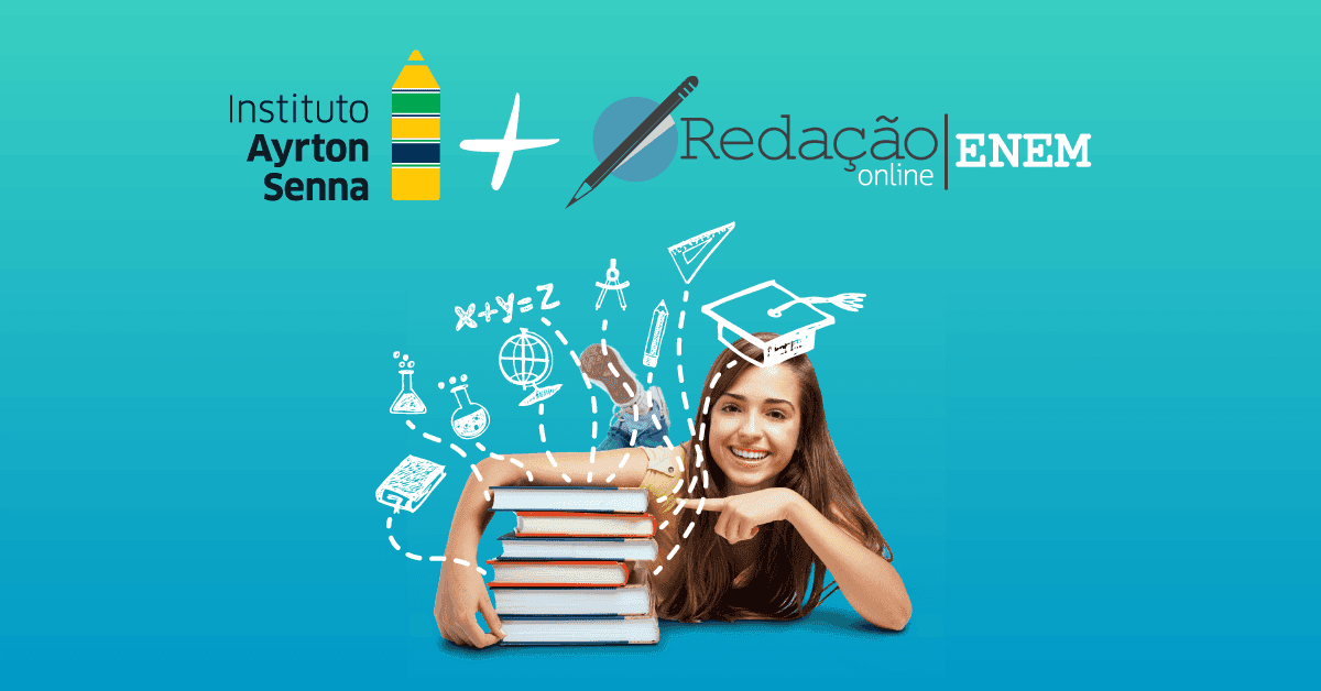 Às vésperas do ENEM, Instituto Ayrton Senna e plataforma educacional Redação Online anunciam parceria social para estudantes de todo o país