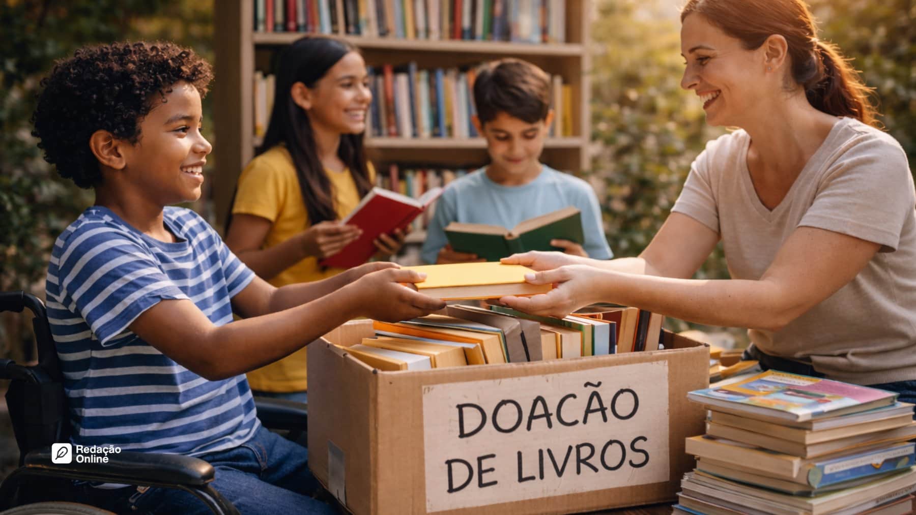 A importância da doação de livros para a democratização do acesso à leitura entre populações em situação de vulnerabilidade social no Brasil | Tema de Redação