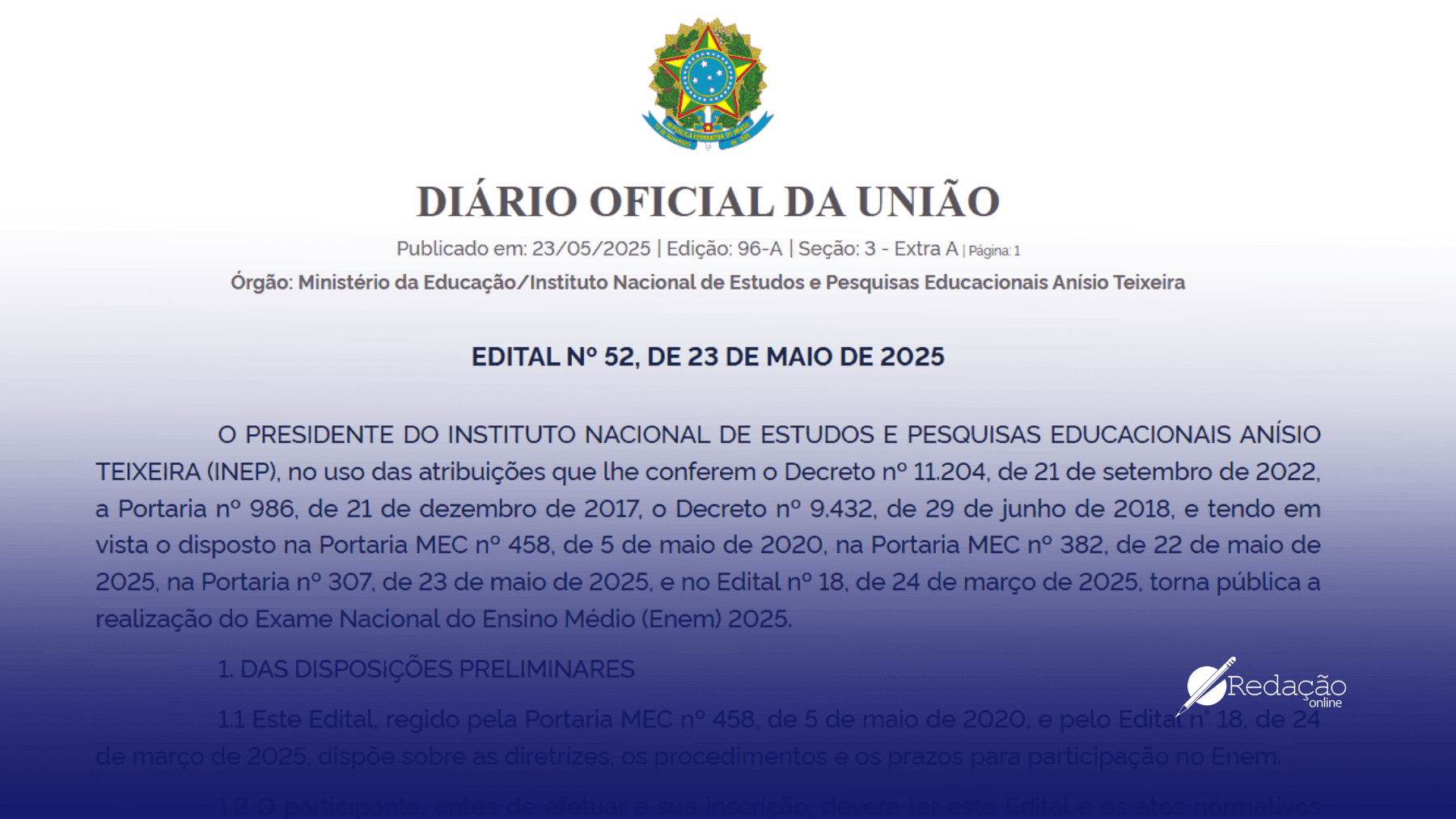 Edital Enem 2025