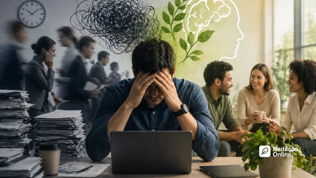 Os desafios para a garantia da saúde mental dos trabalhadores no Brasil | Tema de redação - Artigo do blog Redação Online