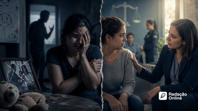 Caminhos para combater a violência vicária contra mulheres no Brasil | Tema de redação - Artigo do blog Redação Online