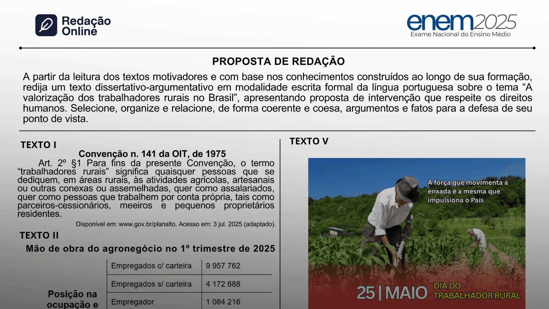 Tema Enem 2025 Pará