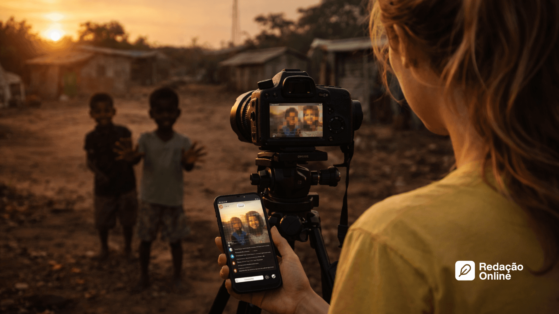 exposição de crianças