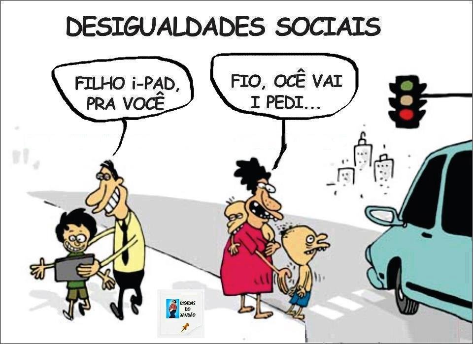 pobreza no brasil charge