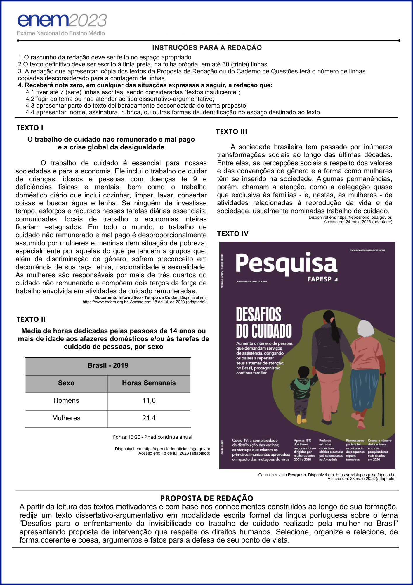 Análise Tema Enem 2023: Tema De Redação