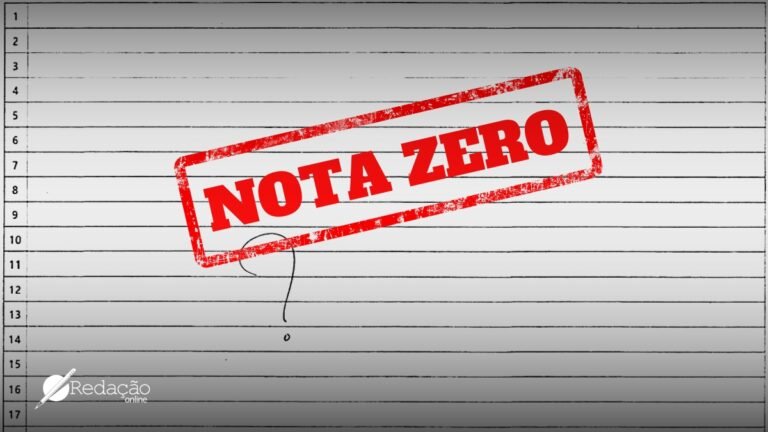 Nota zero na redação