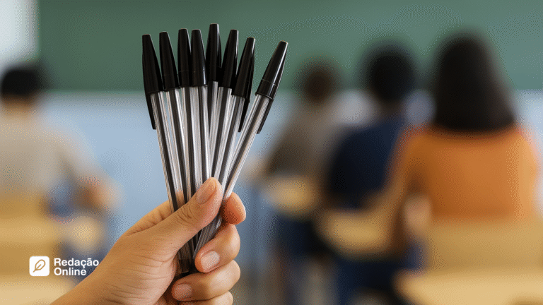 Qual caneta usar no ENEM 2025?