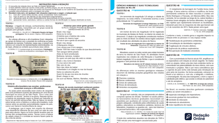 Onde fica a proposta de redação do ENEM? Entenda a estrutura completa antes da prova