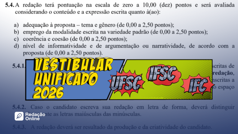 Redação UFSC/IFSC/IFC 2026