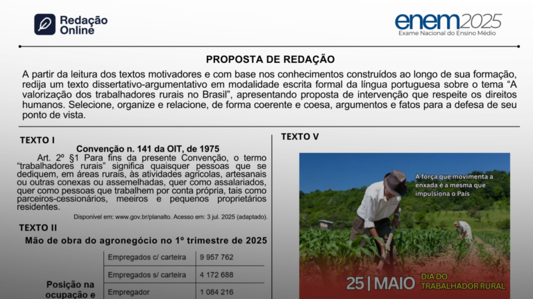 Tema Enem 2025 Pará